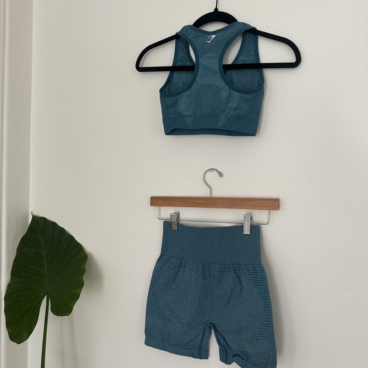 VITAL SEAMLESS 2.0 SHORTS SET Tahoe Teal Marl SIZE... - Depop