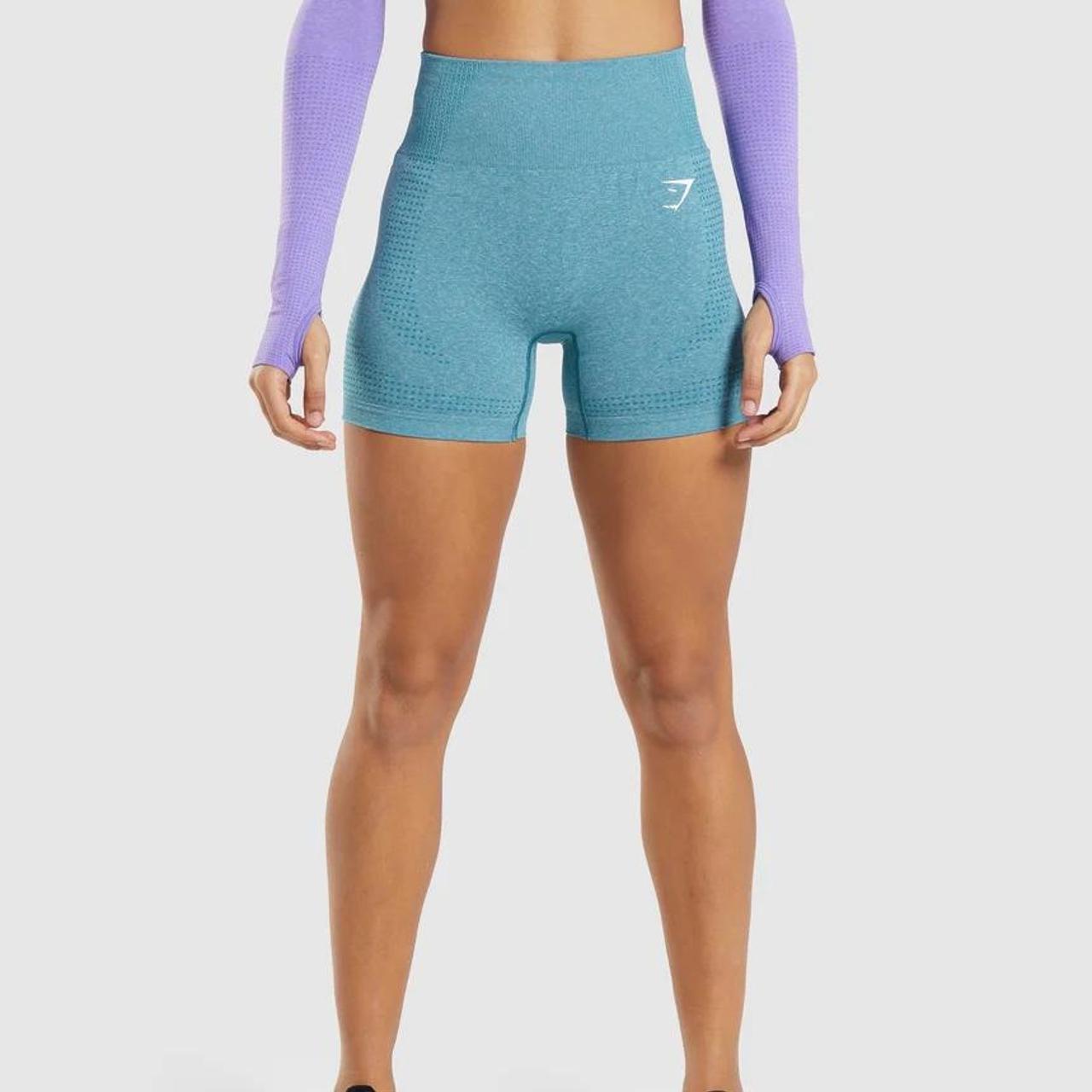VITAL SEAMLESS 2.0 SHORTS SET Tahoe Teal Marl SIZE... - Depop