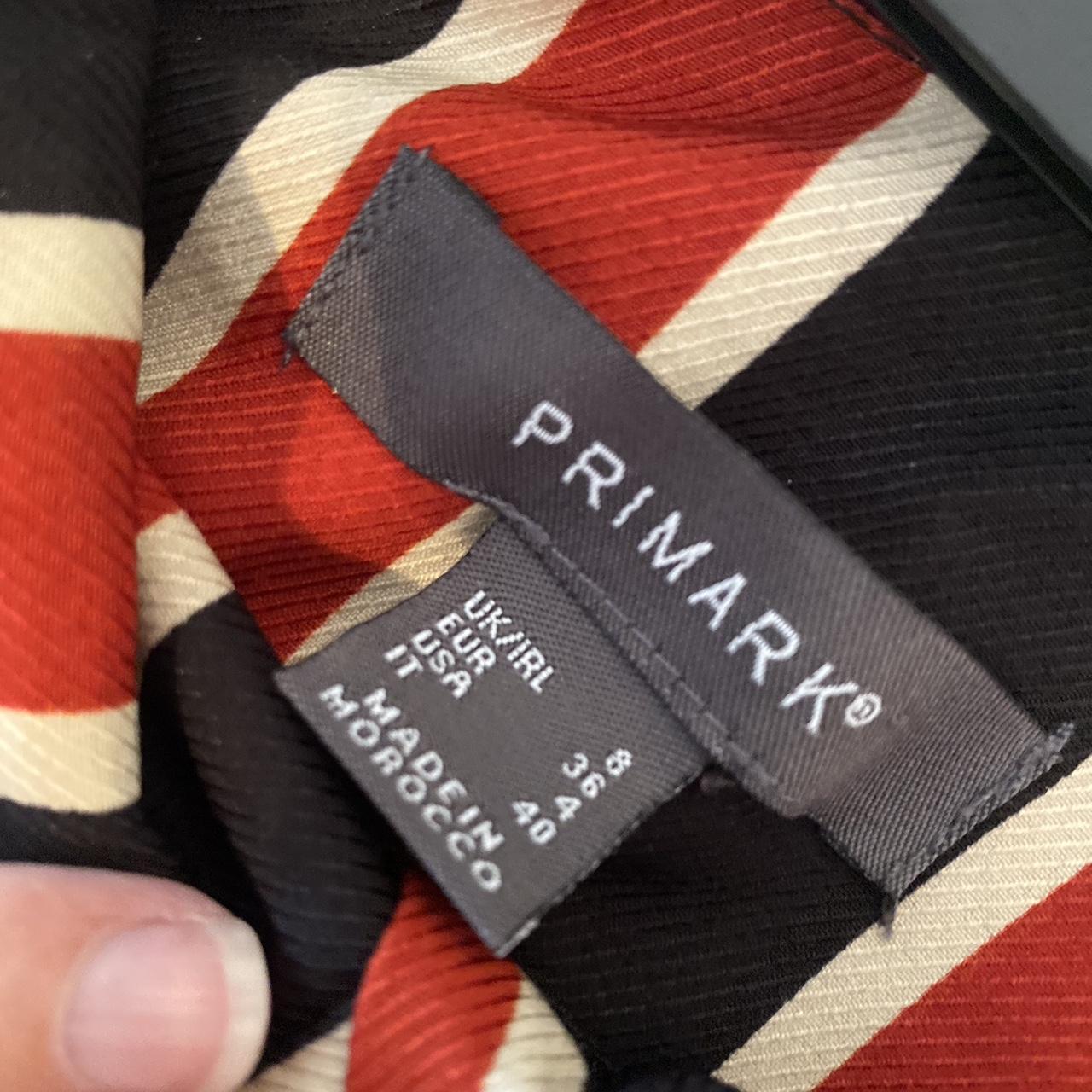 Primark striped black and orange skirt Perfect... - Depop