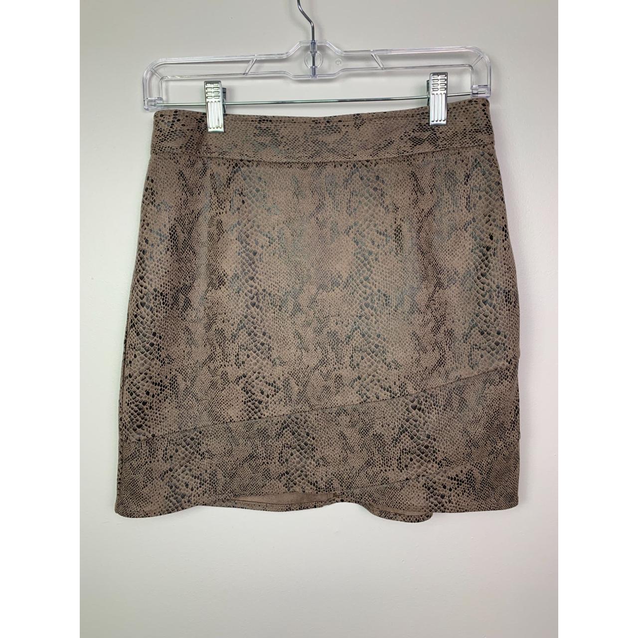 Faux suede snake top skirt