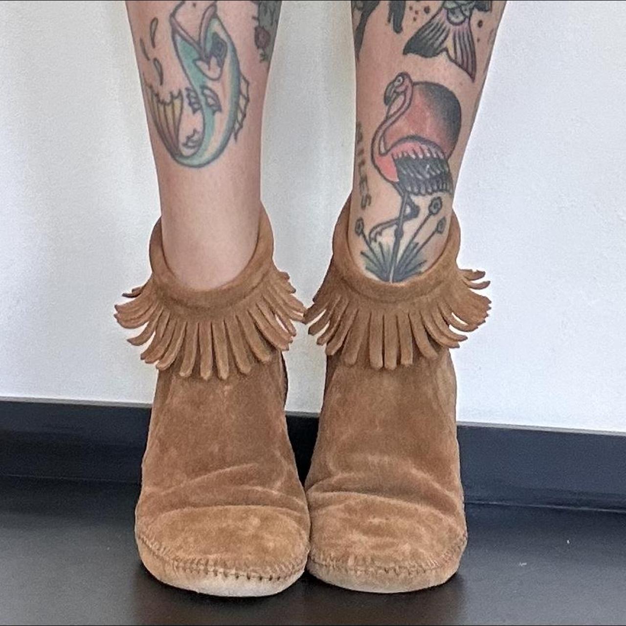 minnetonka flannel lined moccasins