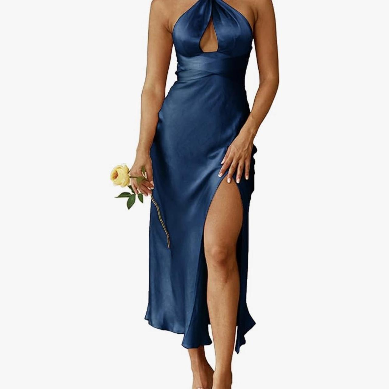 NWT J. Jill Wearever Collection Twilight Blue Dress - Depop