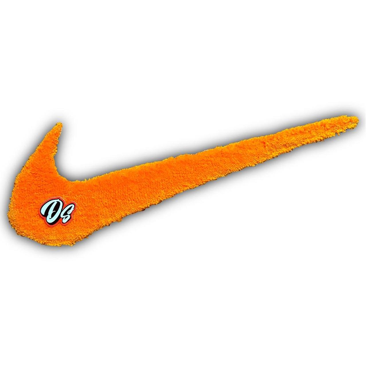 Handmade Nike Swoosh Rug, 100% Acrylic Yarn, Open to...