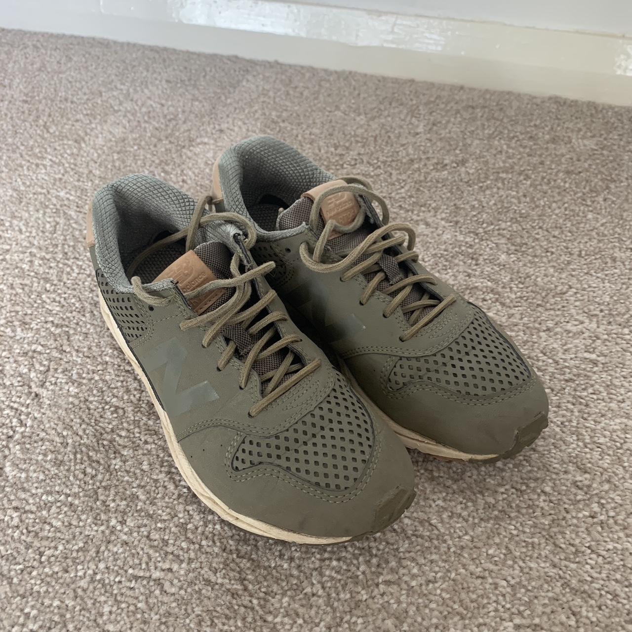 New Balance khaki trainers UK Women s Size 3 Well. Depop