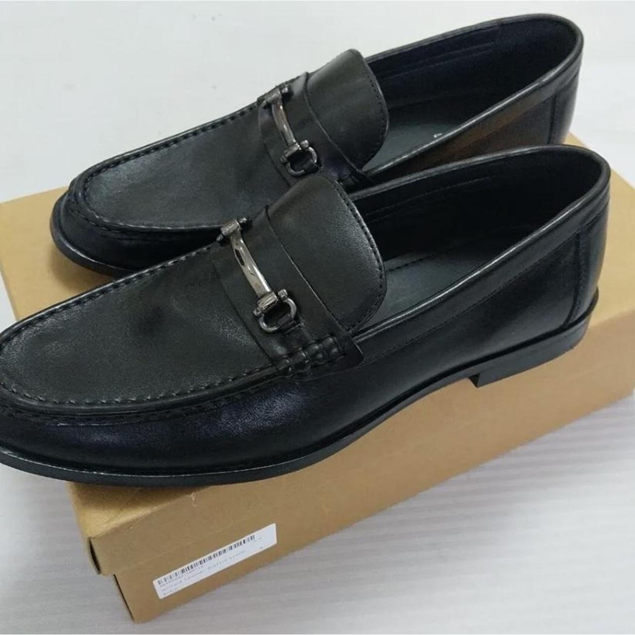 Men’s Black Leather Loafers. Size 8. In great... Depop