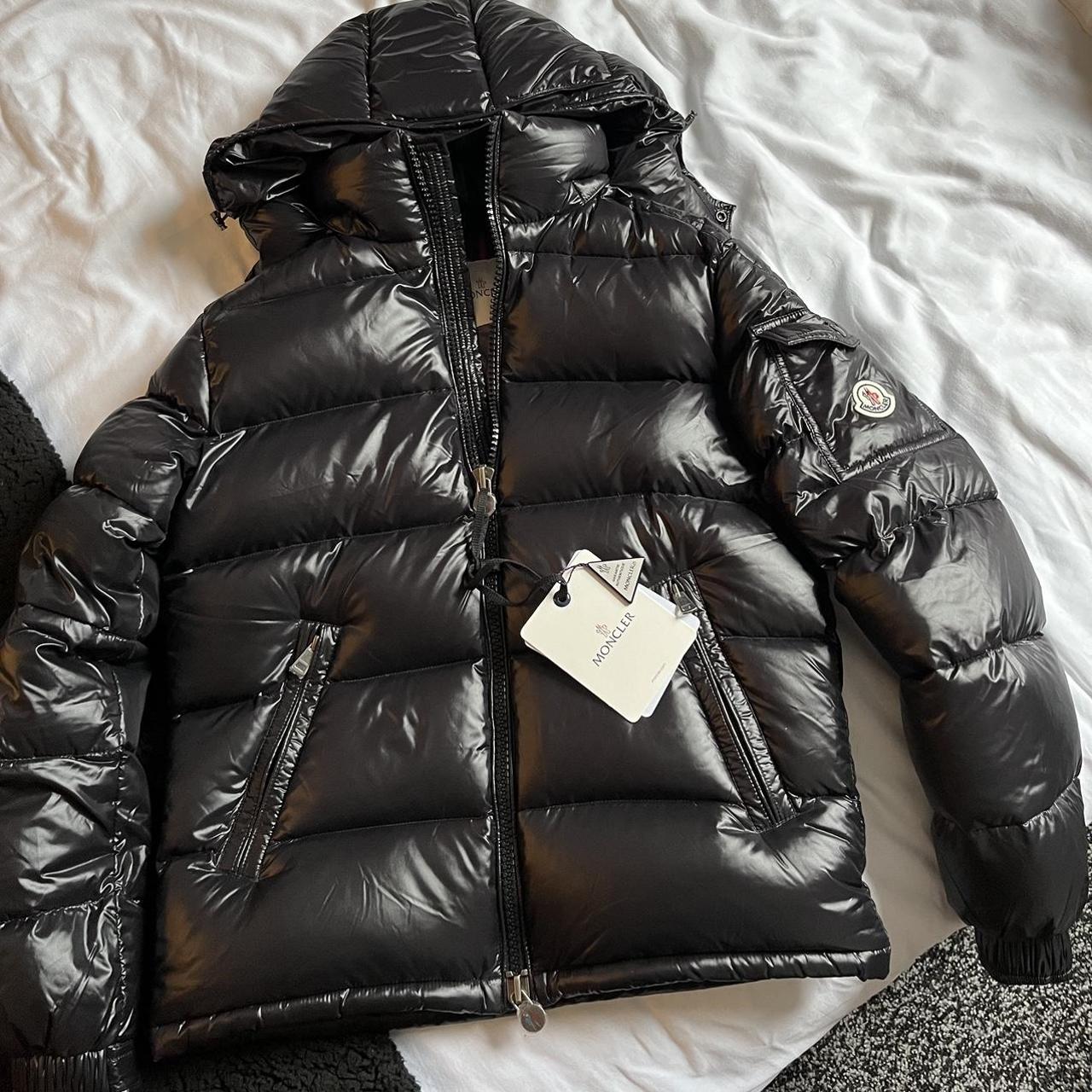 Moncler Maya Black 100% Authentic Size Small Brand... - Depop