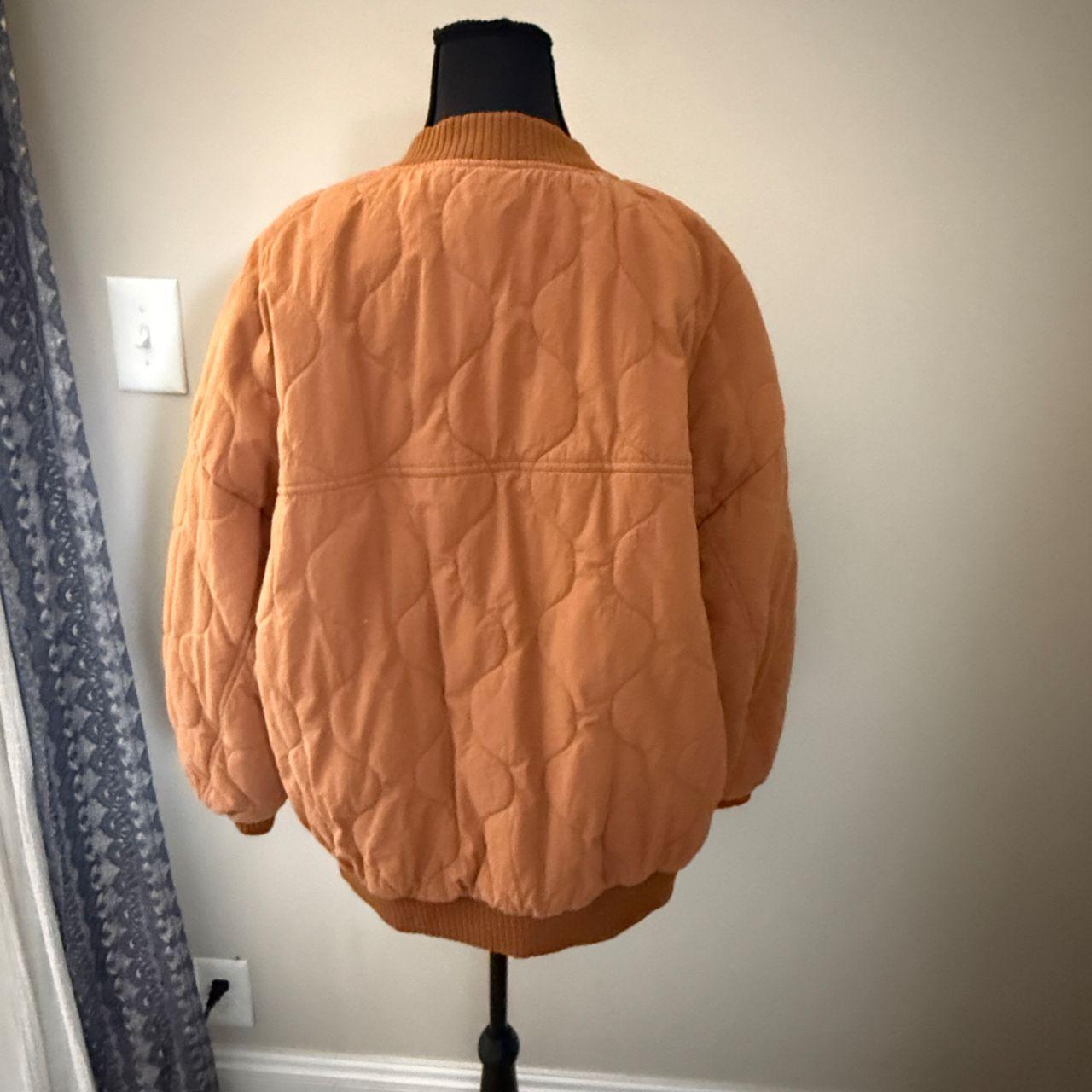 Source Unknown Women's Bomber Jacket - Orange/Bro… - image 2