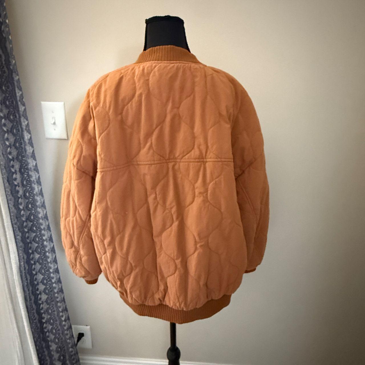 Source Unknown Women's Bomber Jacket - Orange/Bro… - image 3