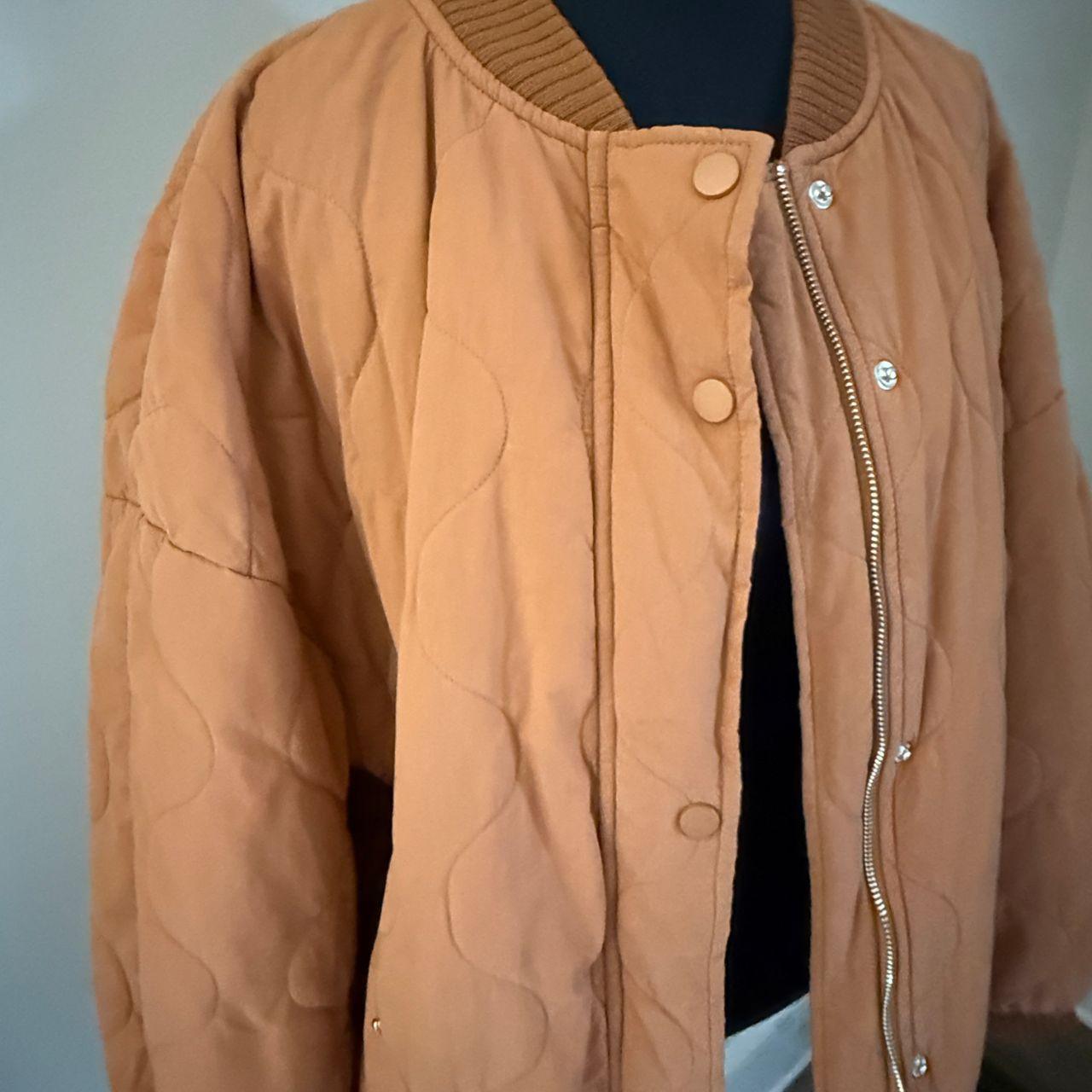 Source Unknown Women's Bomber Jacket - Orange/Bro… - image 4