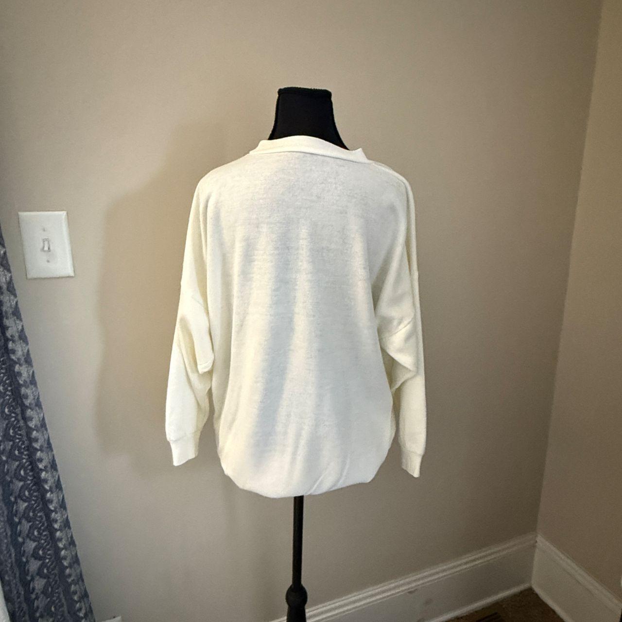 Source Unknown Women's Sweatshirt - Cream/White -… - image 2