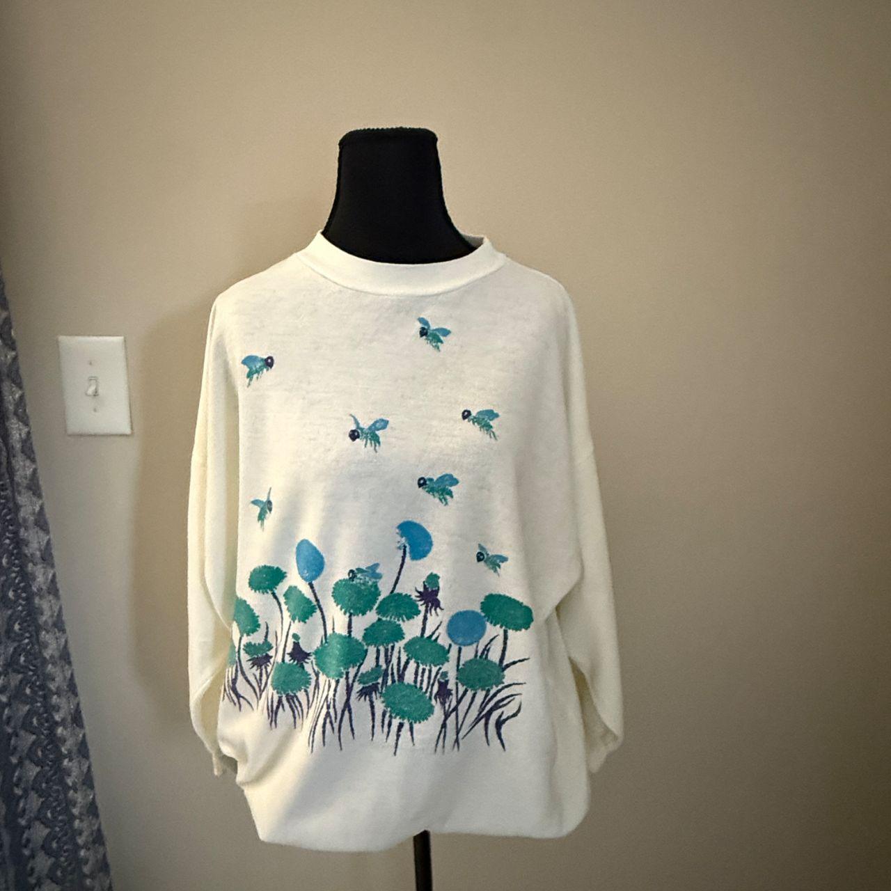 Source Unknown Women's Sweatshirt - Cream/White -… - image 1