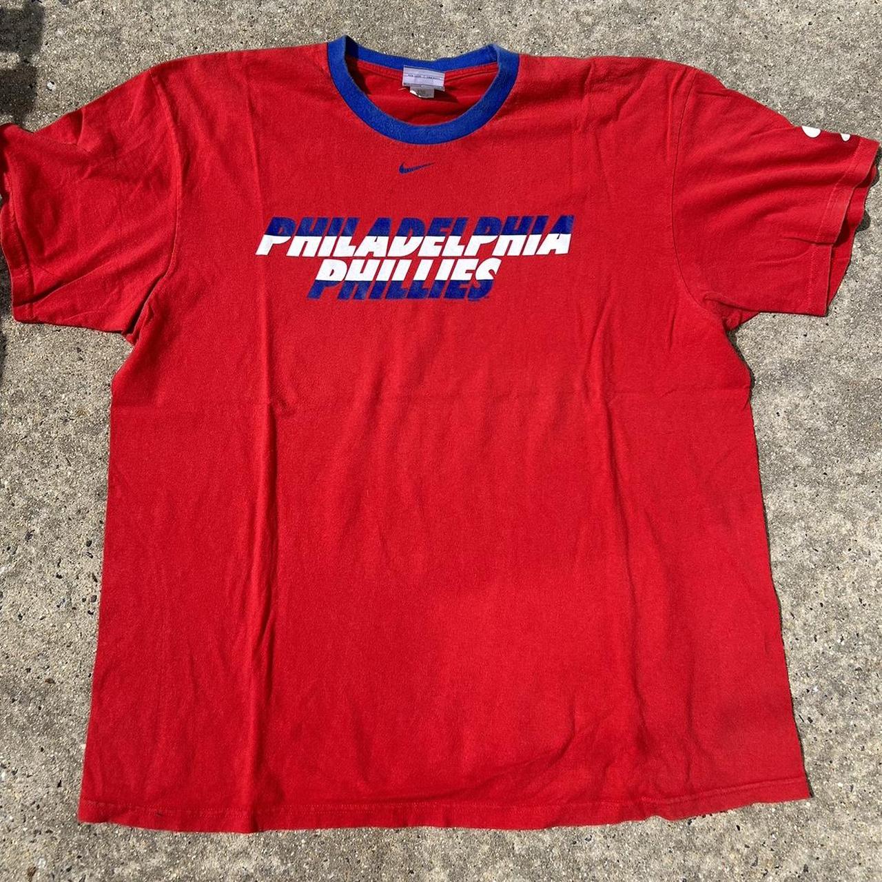 Nike Phillies Tshirt Dri-fit Size large No - Depop