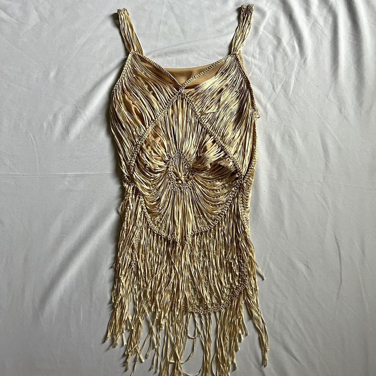 Gold Fringe Boho Top Sooo Cute Perfect For A Depop Gold Fringe Boho Top Sooo Cute Perfect For A Depop