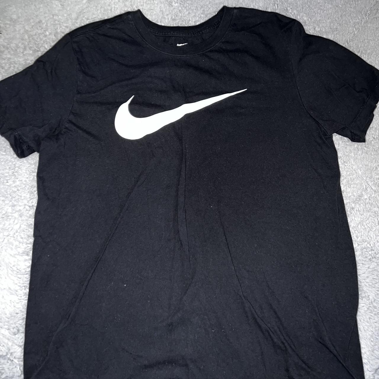 Nike, classic white chest logo, large - Depop