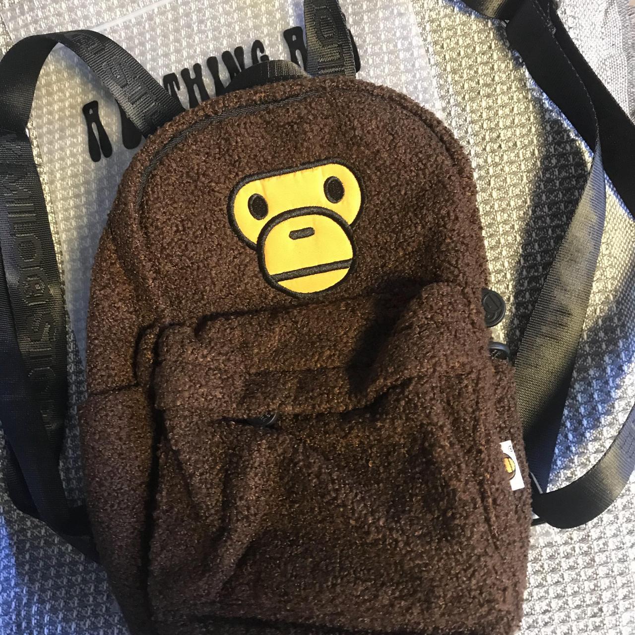 Bape BABY MILO MINI FUR BACKPACK Technical sherpa... Depop