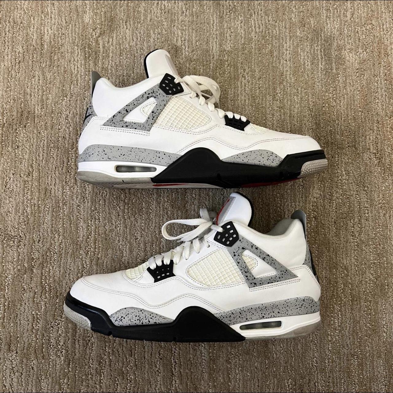 Air Jordan 4 Retro OG ‘White Cement’ - Size 13 - Depop