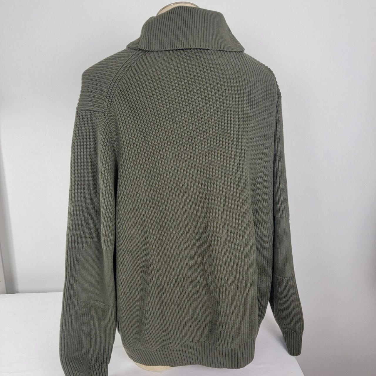 Duluth trading army green olive sweater size XL thick popular warm