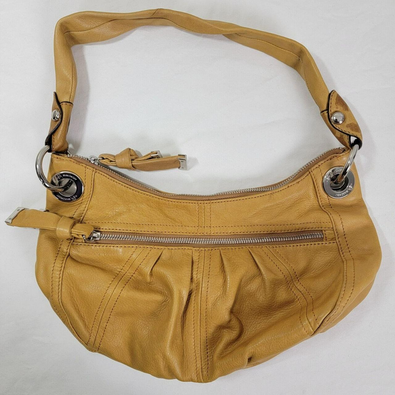 Mustard yellow leather purse best sale