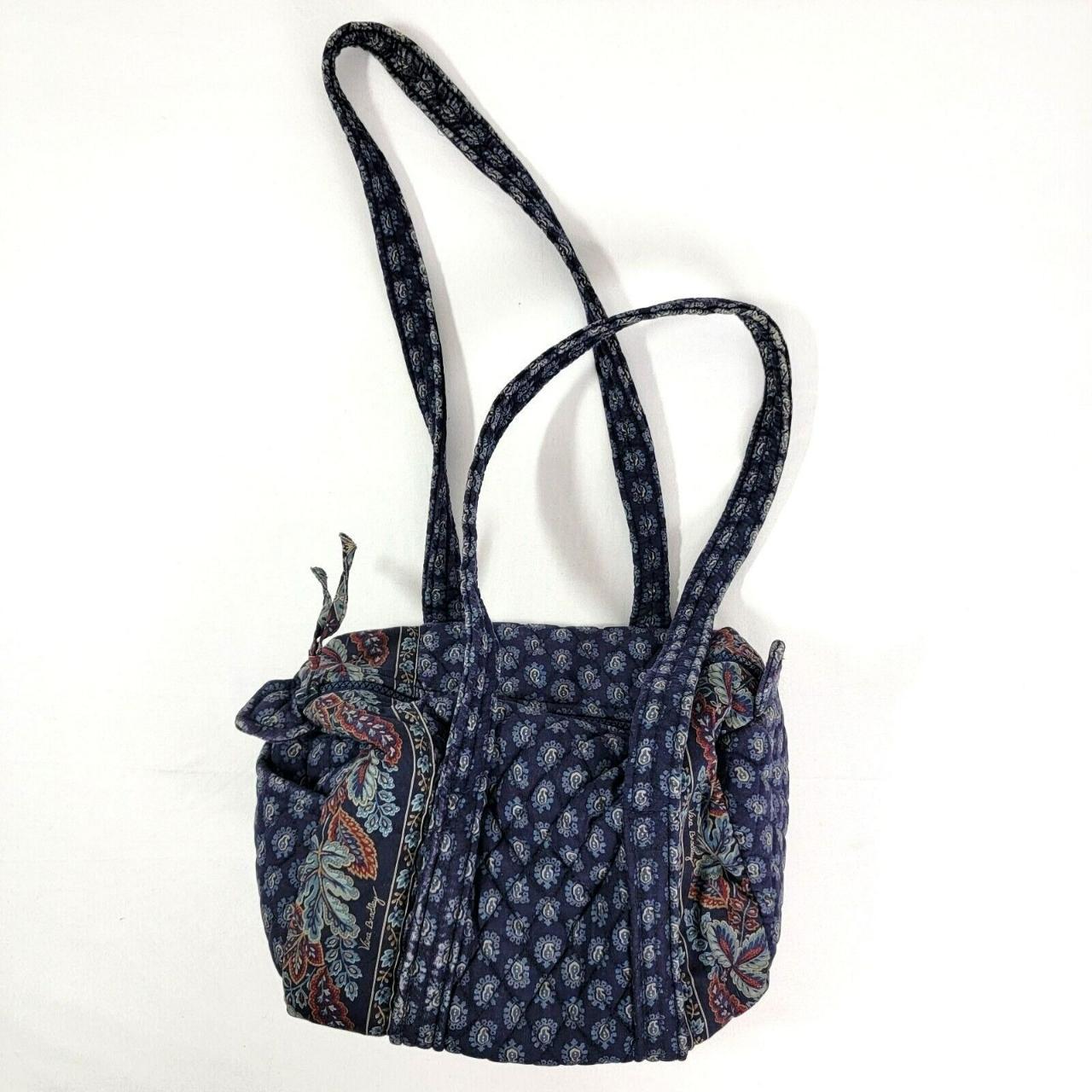 Vera Bradley Classic Navy blue purse Retired Pattern