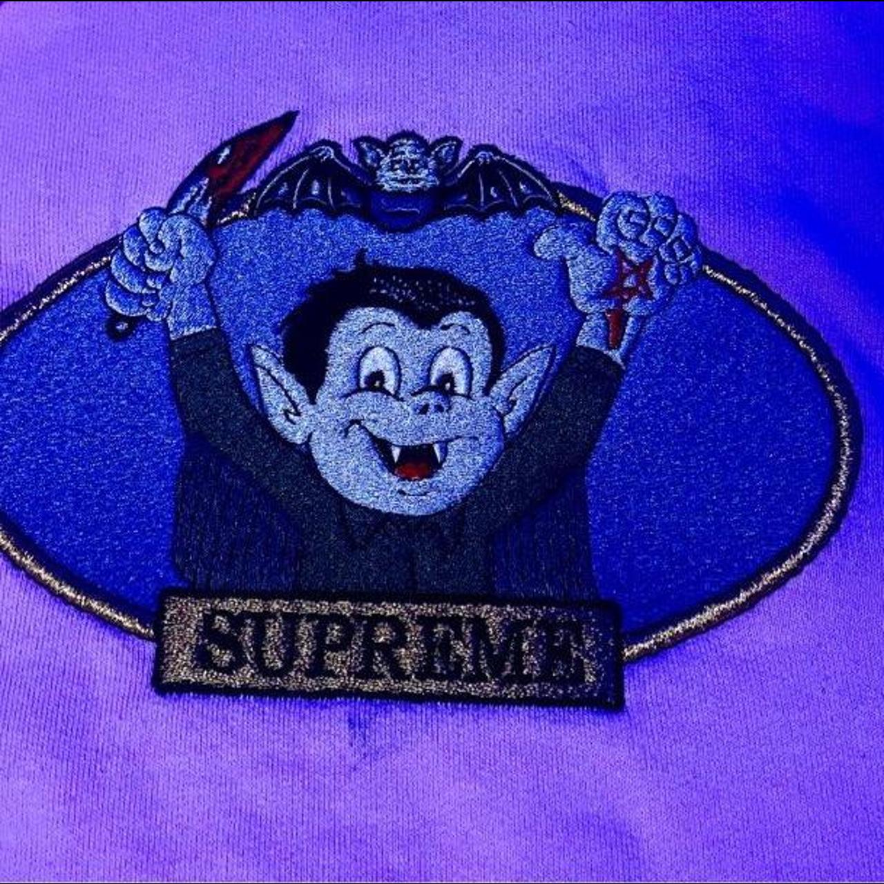 Supreme Snowman Hooded Sweatshirt Dark Royal Blue - Depop