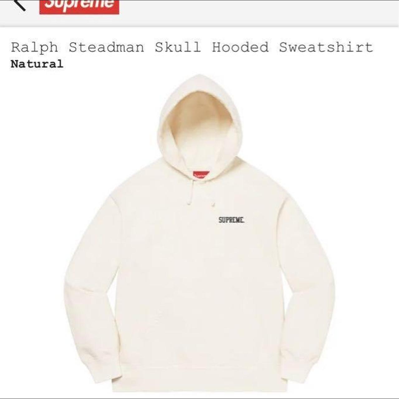 Supreme restless youth discount hooded sweatshirt natural