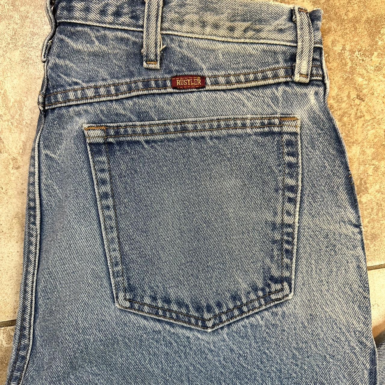 Vintage rustler jeans 34x34 Worn and faded... - Depop