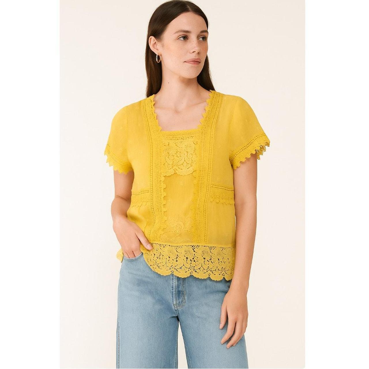 Johnny Was Women's T-shirt - Yellow - S – Johnny … - image 1