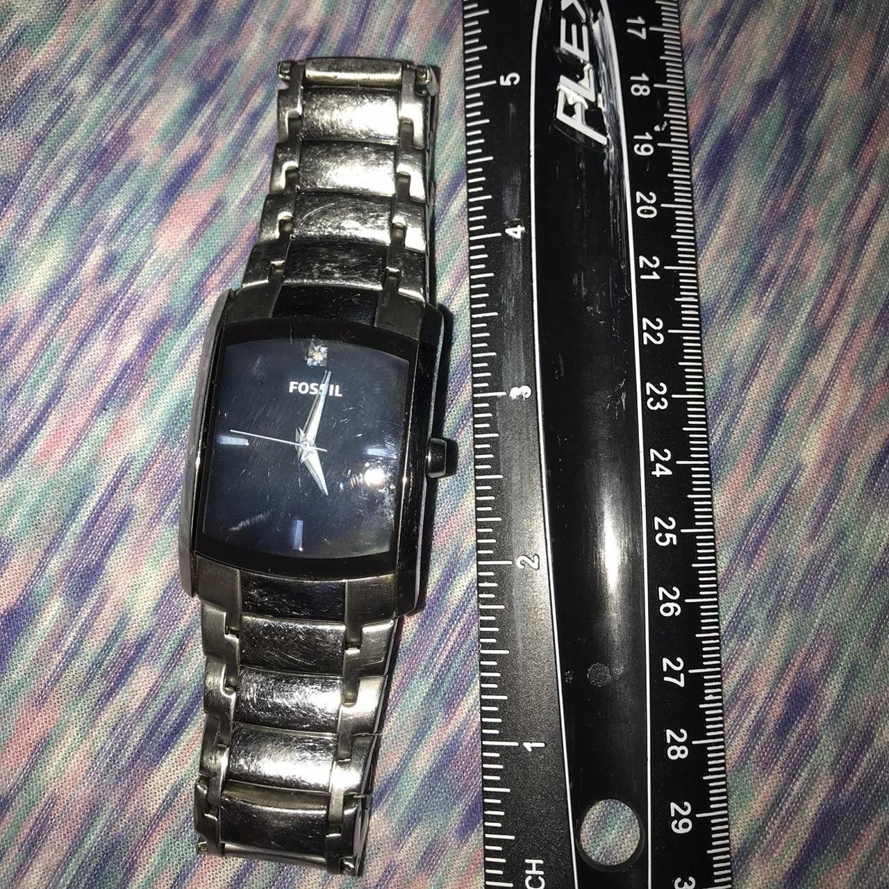 Fossil fs4159 zane diamond black stainless steel outlet watch