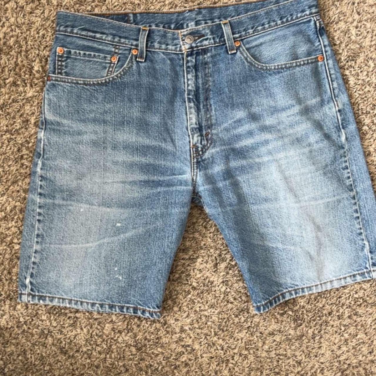 Baggy Denim Jorts Size - 36 Quality - 9/10 - Depop