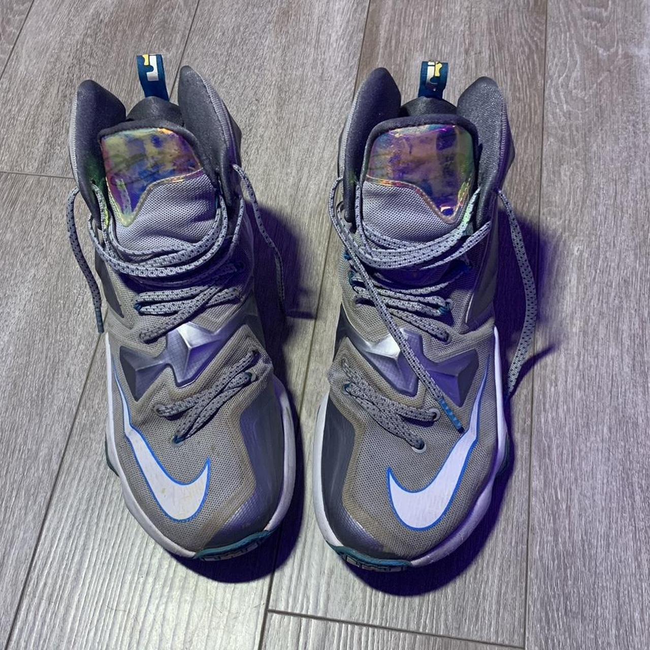 Nike Lebron 13 hologram grey and blue