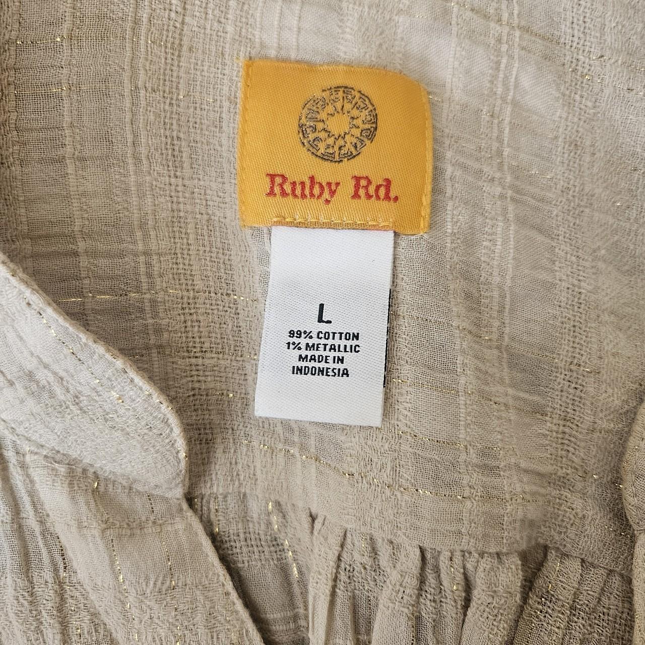 Ruby Rd. Women's Blouse - Cream - L – Ruby Rd qua… - image 4