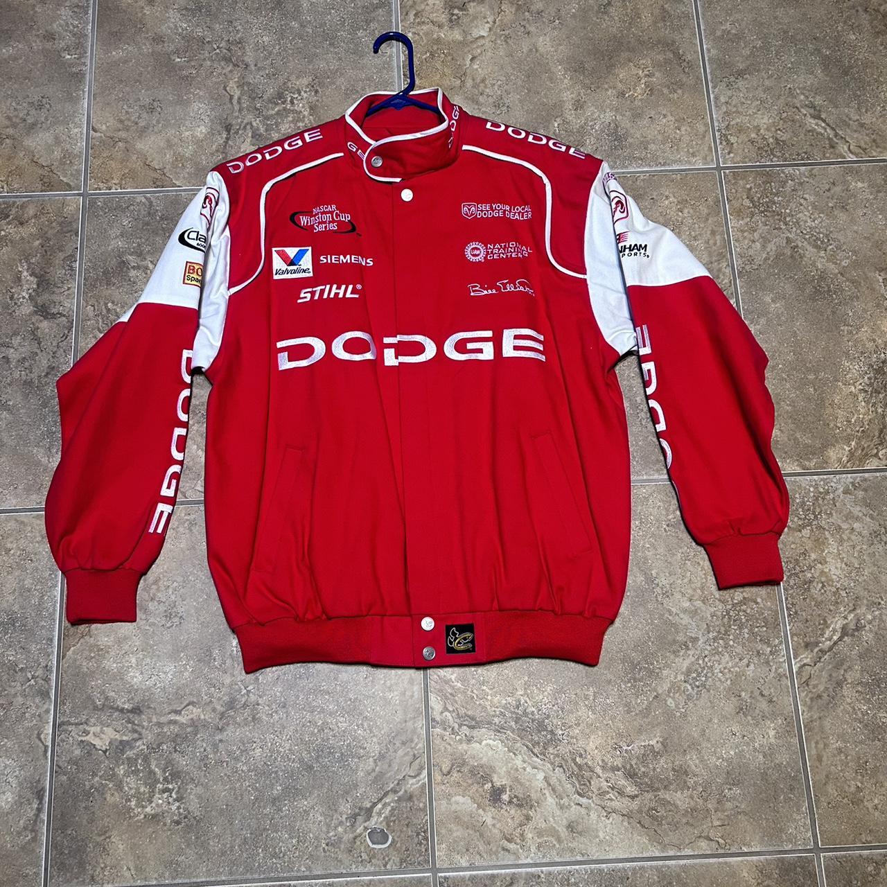 NASCAR Bill Elliot Dodge jacket drivers line chase... - Depop
