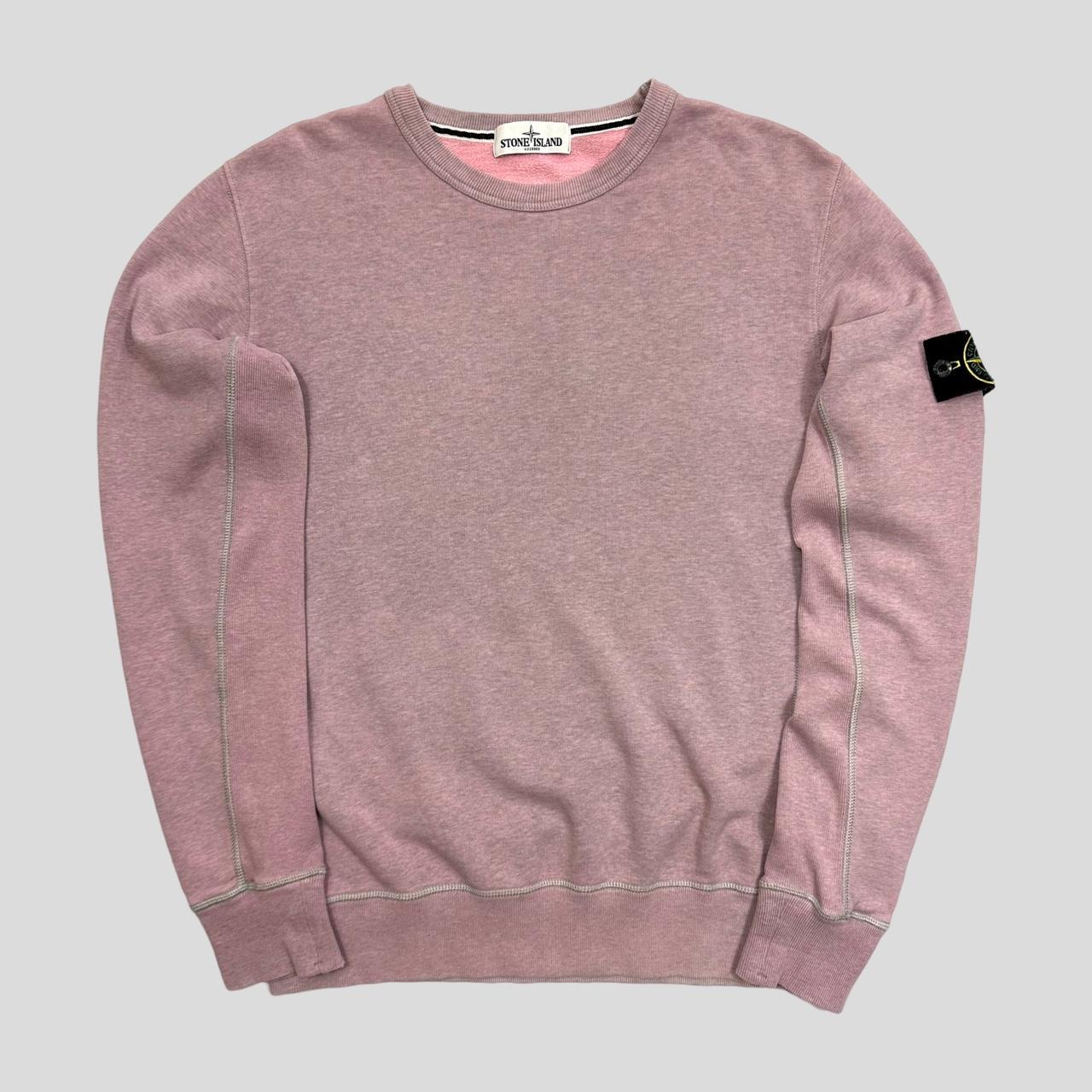 Stone island sweatshirt rose on sale quartz