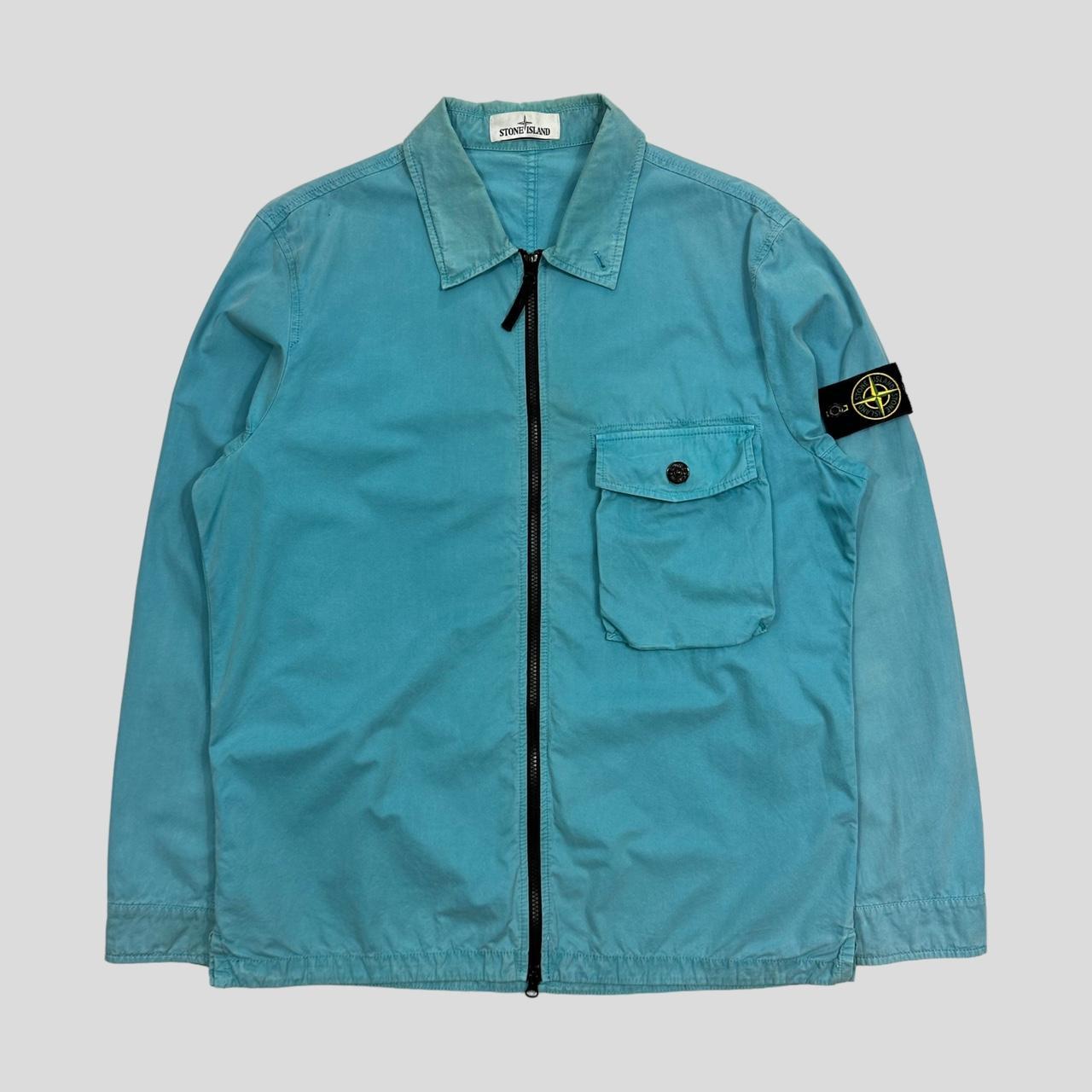 Stone island teal on sale jacket