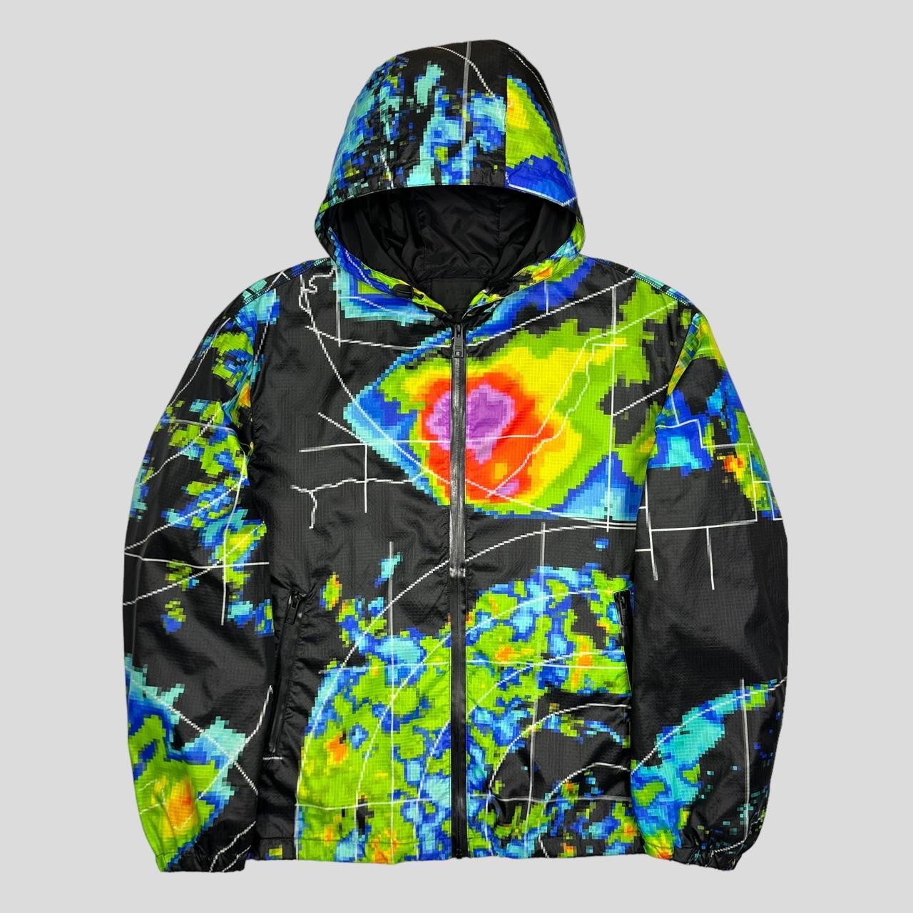 PRADA SS17 Heat Map Ripstop Jacket アーカイブ Prada Milano SS17 Radar Nylon Ripstop Jacket - M | Depop