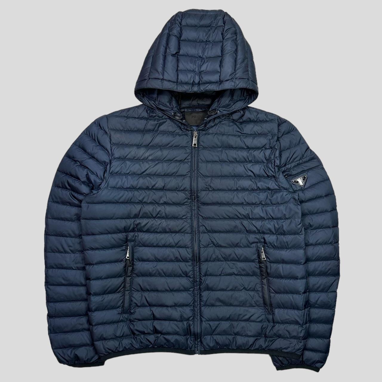 Prada Puffer Jacket Navy Prada Prada Piumino Nylon Piuma Puffer