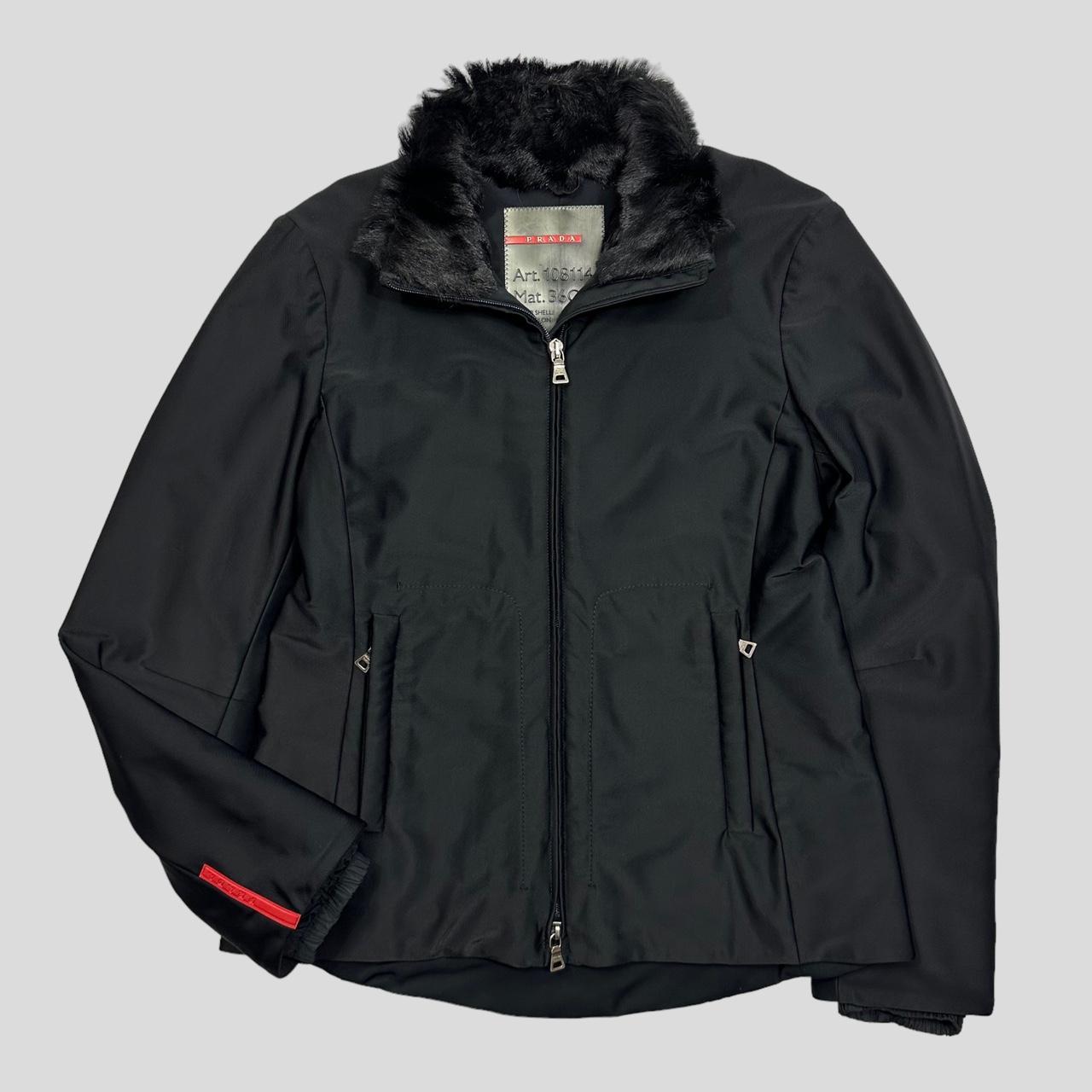 Prada Sport AW00 Goat Fur Collared Ski Jacket