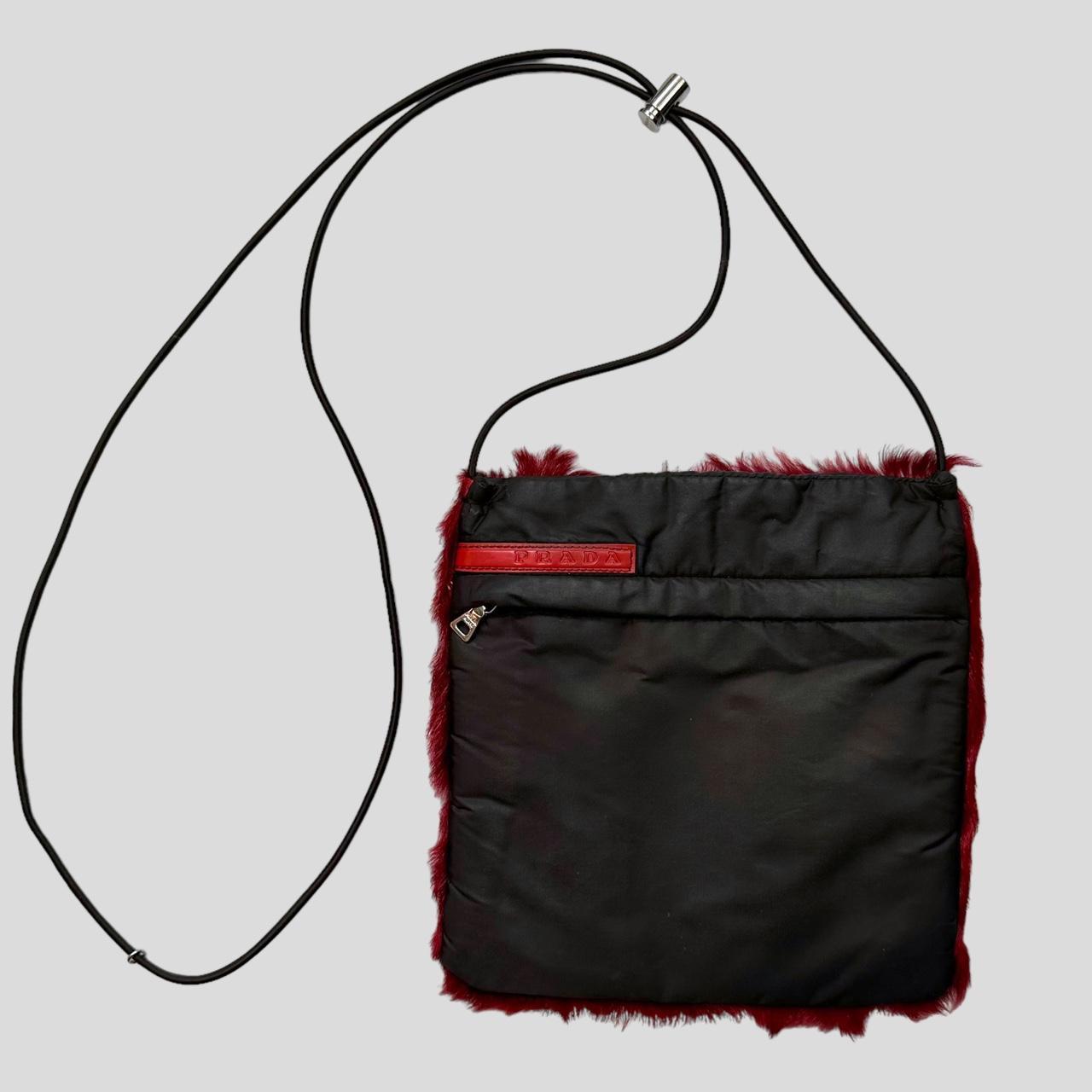 PRADA SPORT FW1999 Fur Nylon Body Bag