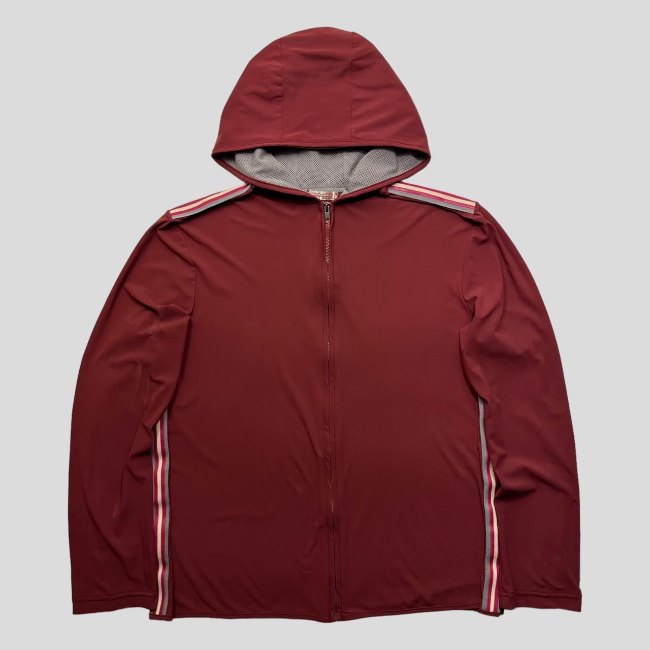 トップス 00s archive Prada Sport nylon hoodie Prada Sport SS00 Nylon Gel Seam Technical Hoodie - | Depop