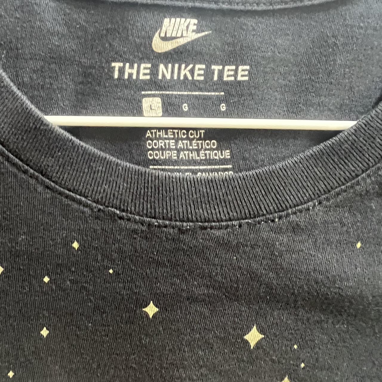 mens black and gold nike shirt