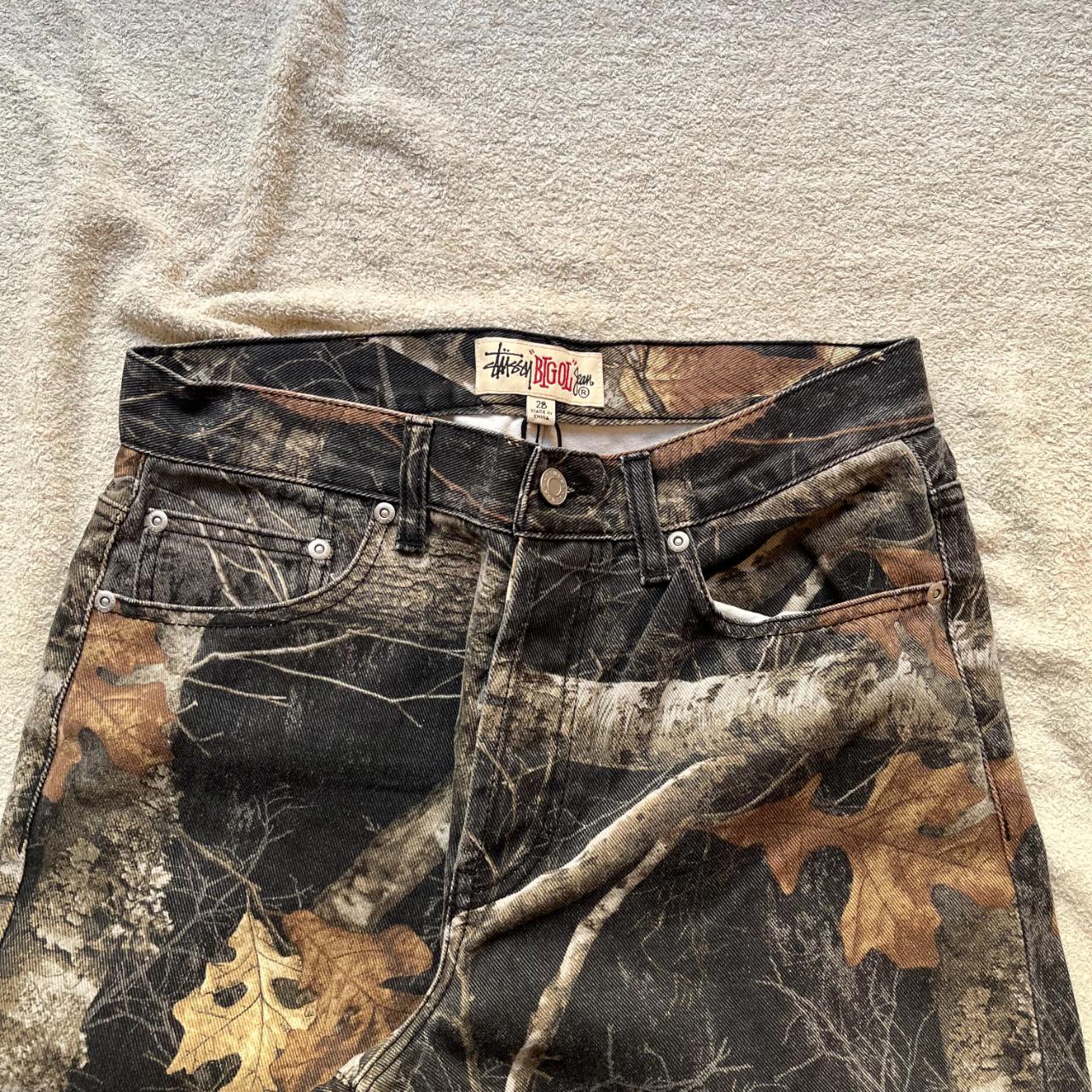 stussy x realtree edge big ol' jean black... - Depop