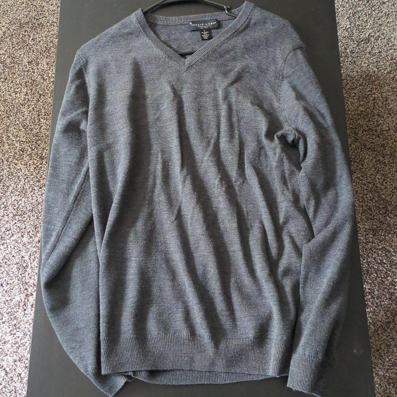 Pronto Uomo, Large, Grey sweater. Brand new condition - Depop
