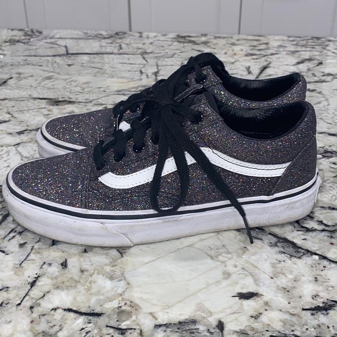 Sparkly hot sale vans womens