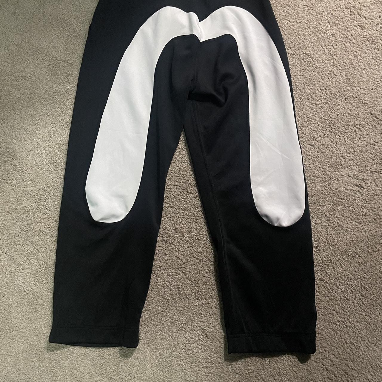 Mens Evisu pants black white medium - Depop