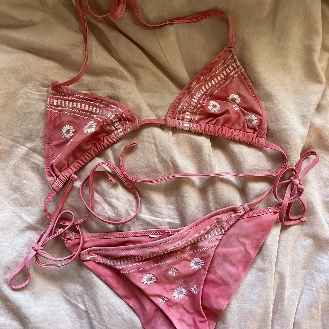 aerie bikini Xs top S bottom worn under 10 Depop