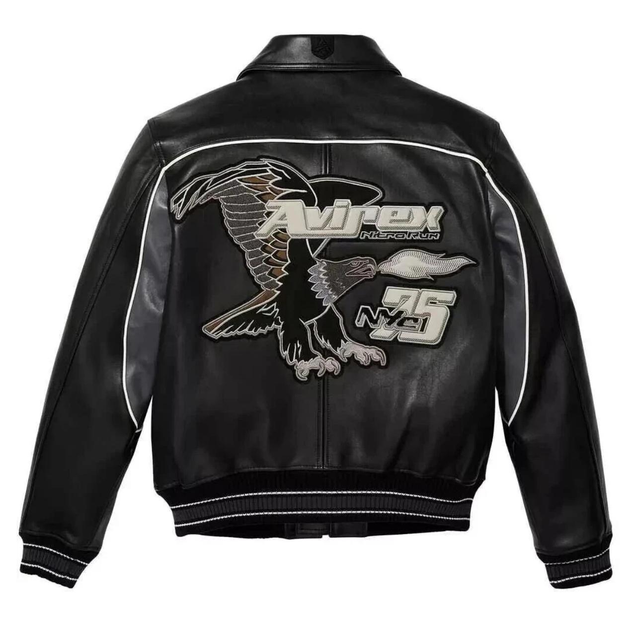 Avirex Leather Varsity Jacket Vintage Avirex | Depop