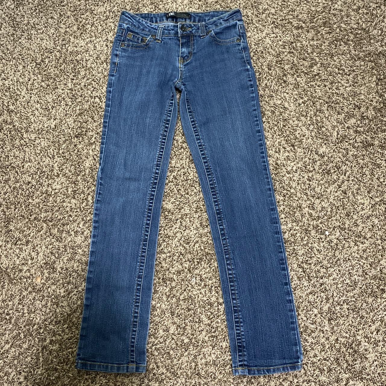 YMI jeans - low rise - 5 pocket design - size 5 fits... - Depop