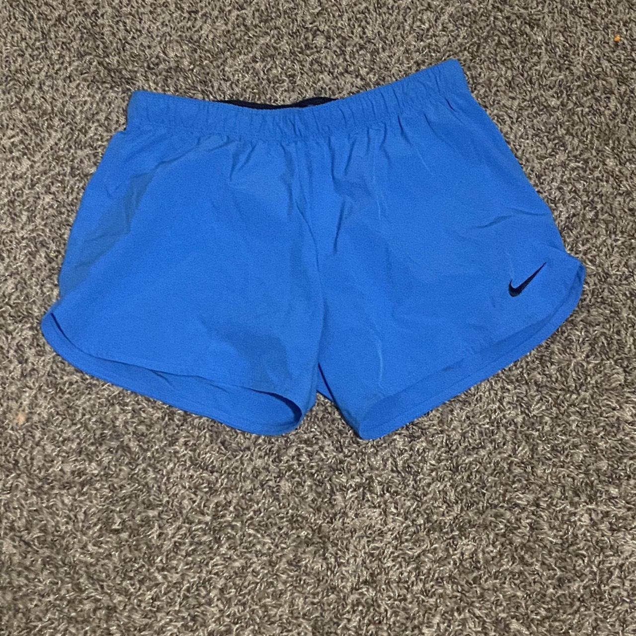 Nike athletic shorts Blue Dry fit Size small - Depop