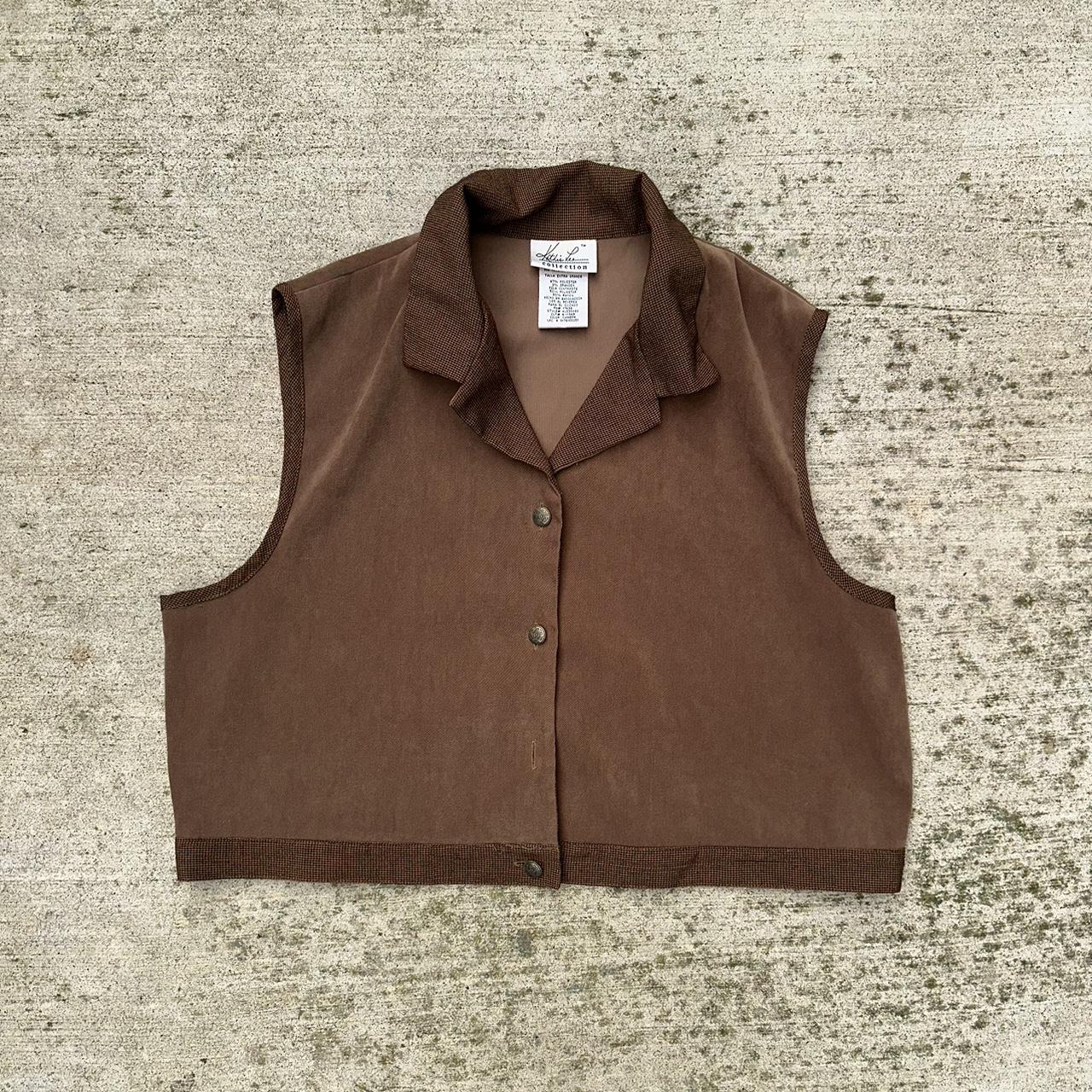 Brown Cropped Vest