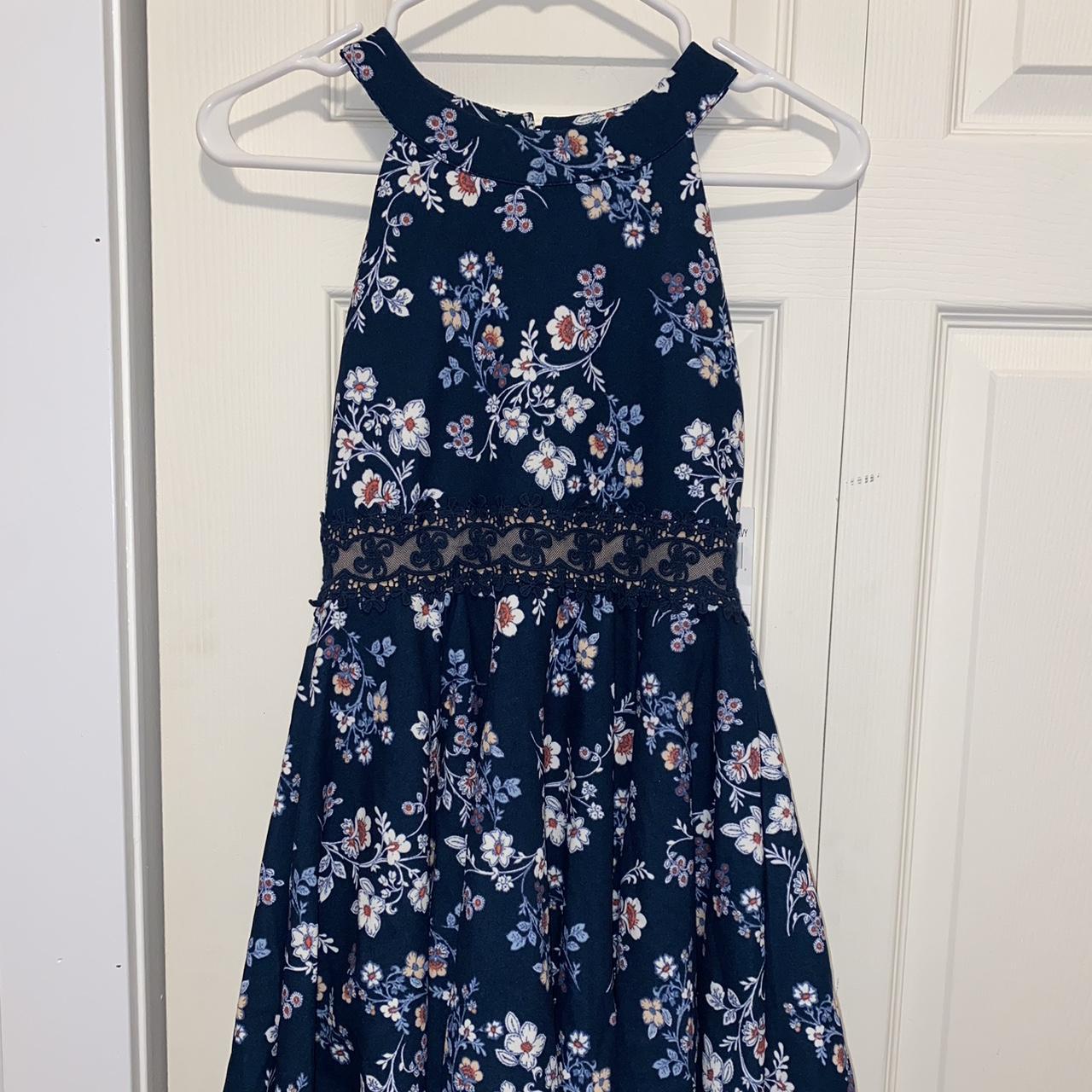 Jcpenney blue floral on sale dress